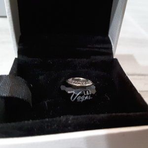 RETIRED Authentic PANDORA Las Vegas Black Faceted Murano Glass Bead